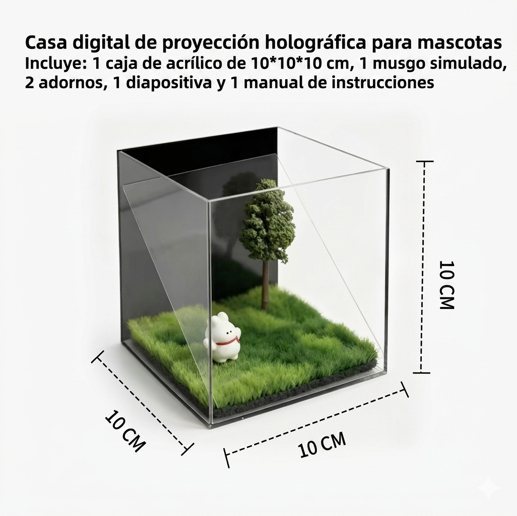 casita holografica para tu mascota 3D